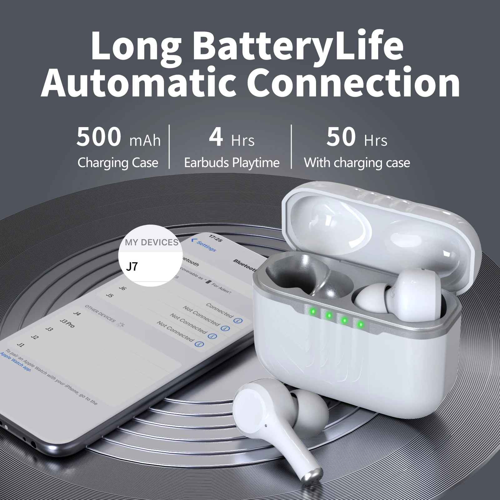 Amazon Top Seller Gaming Headset Wireless Ear buds Airbuds ANC ENC J7 Noise Cancelling Earbuds Headphone Accessories for phone