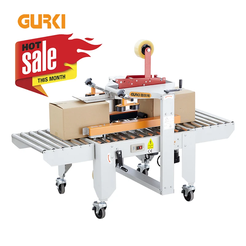 Automatic Machine Fxj5050 Gurki Semi-Auto Case Belt Carton Sealer