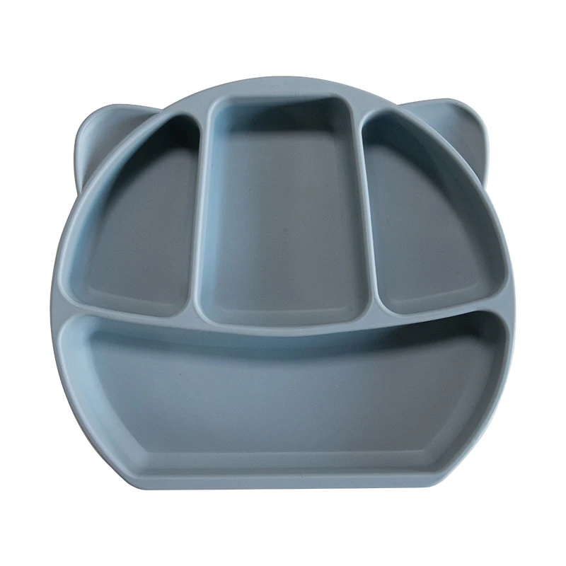 JWX Custom Baby Feeding Set Food Children Storage Plates Bowl Silicone Portable Microwave Food Container Tableware Set