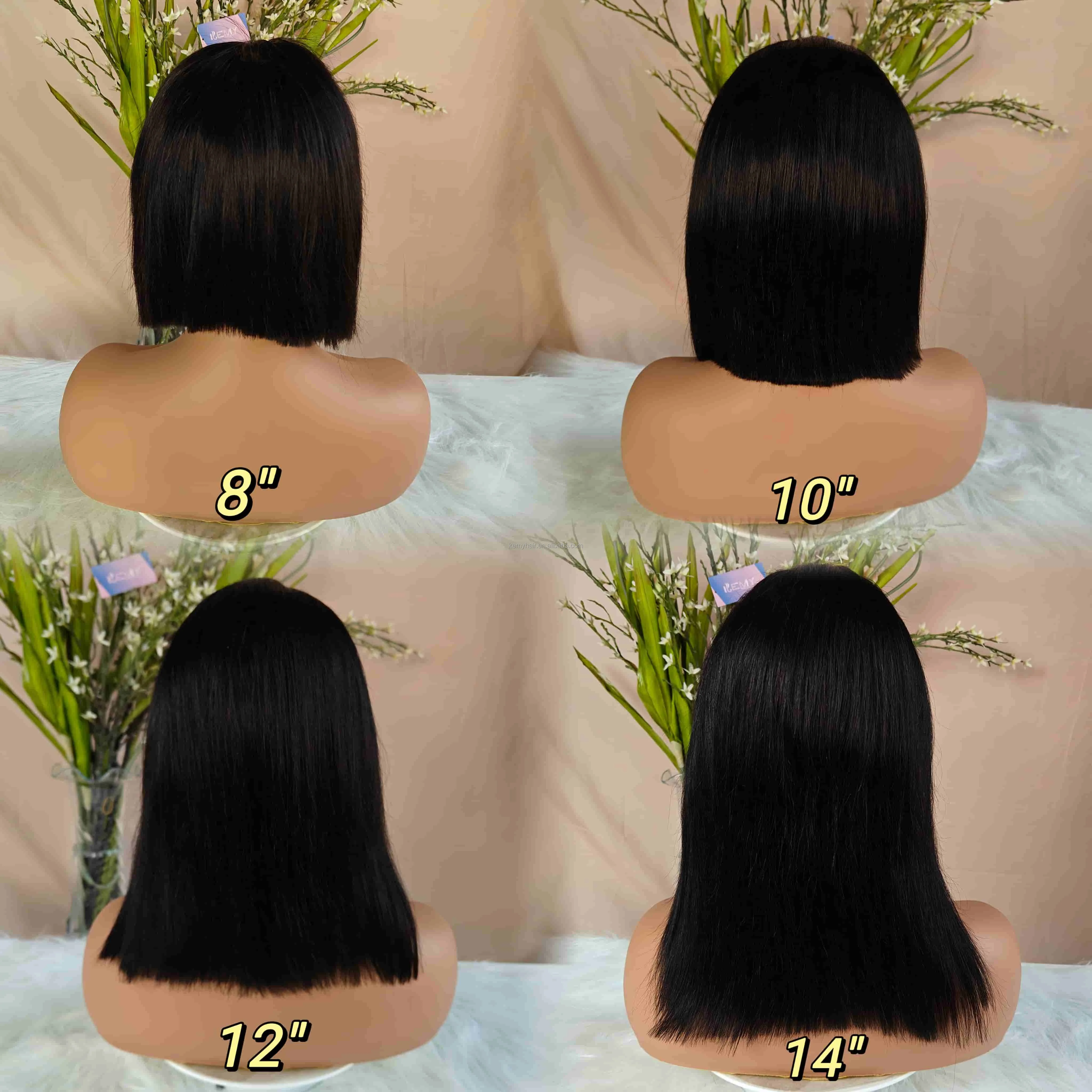 Kemy Hair SDD Hair Bob Wig Raw Vietnamese 13*4 HD Lace Wig Double Drawn Glueless Wig Human Hair for Black Women