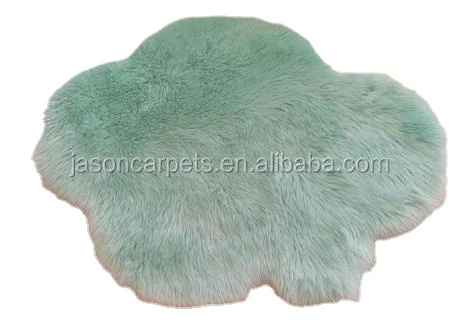 Супер милый розовый цвет из искусственного меха в форме облаков лохматый коврик рядом с