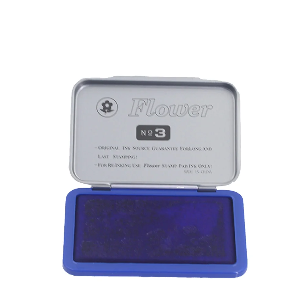 metal case stamp pad office ink pad refill ink stamp pad