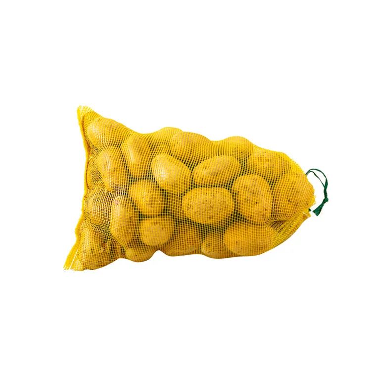 Drawstring Mesh Bag Packaging Potato, Onions, Tomato And Fruit