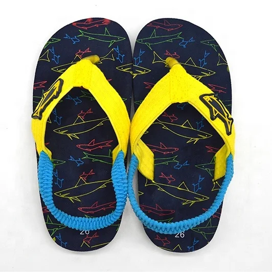 New Design Kids Cartoon Slippers Toddlers Shoes Boys Beach Flip Flops Sandals