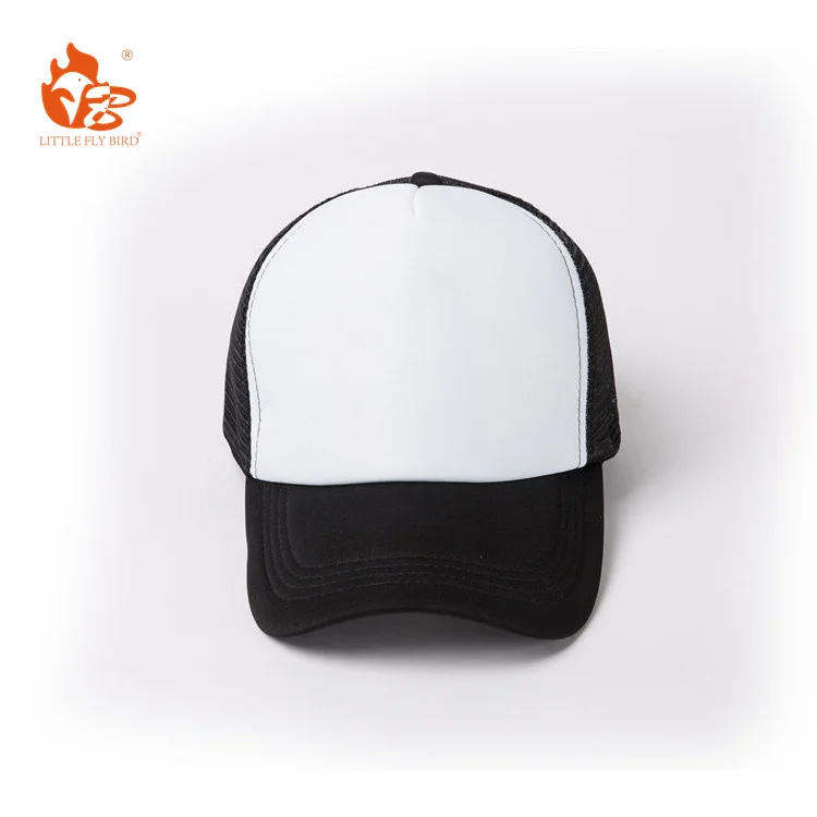 Little Fly Bird high quality custom Plain Mesh Custom Trucker Cap custom plain Blank mesh trucker caps for man caps