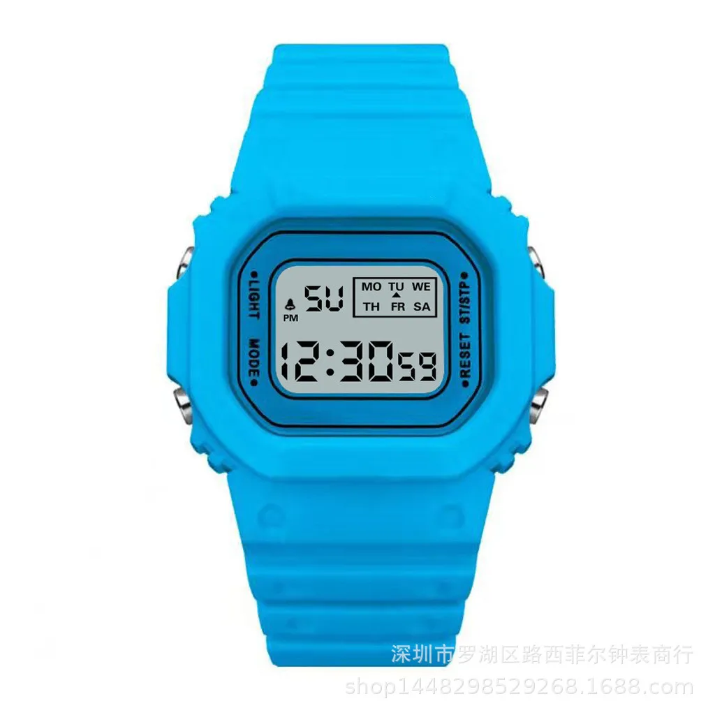 2024 Custom Logo Fashion Digital Watch Led Watches Wrist Student Sports Waterproof Women Children Digital Watch