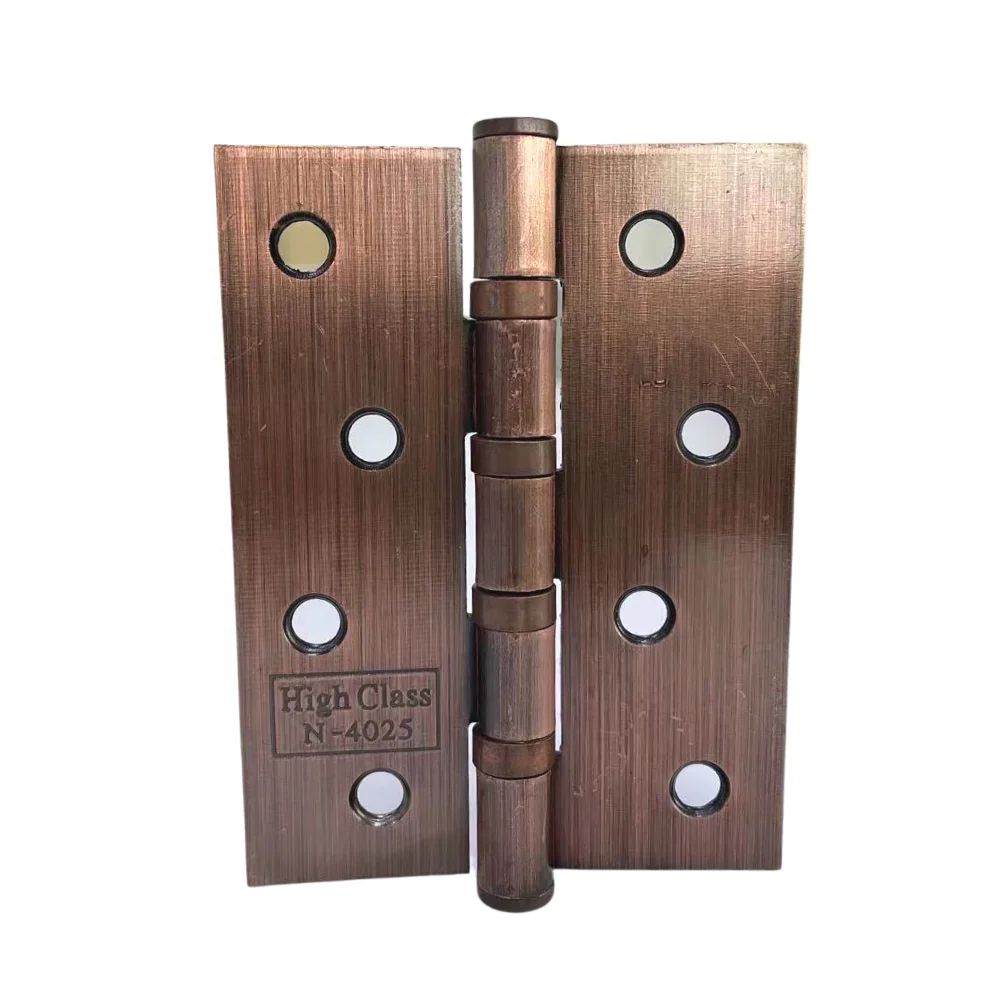 
With Four Ball Bearing Iron Material Door Hinges AC Finish Steel Hinge 