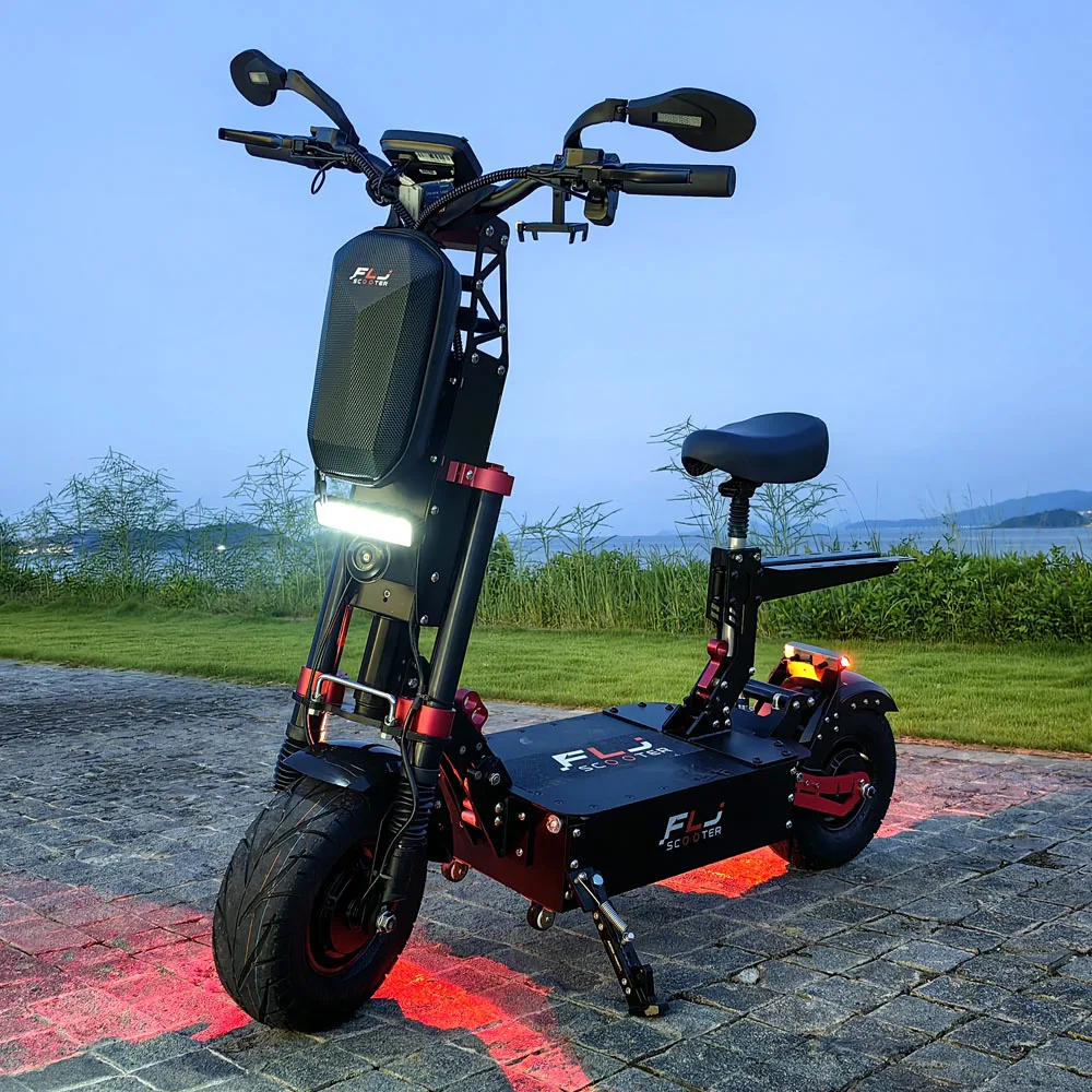 FLJ scooter with App function 12000w 72v 13inch on road tire wheels electric scooters 75mph fast speed scooter