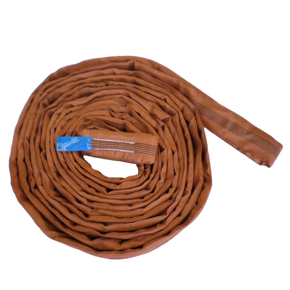 soft lifting sling with endless lifting eyes, synthetic roundsling