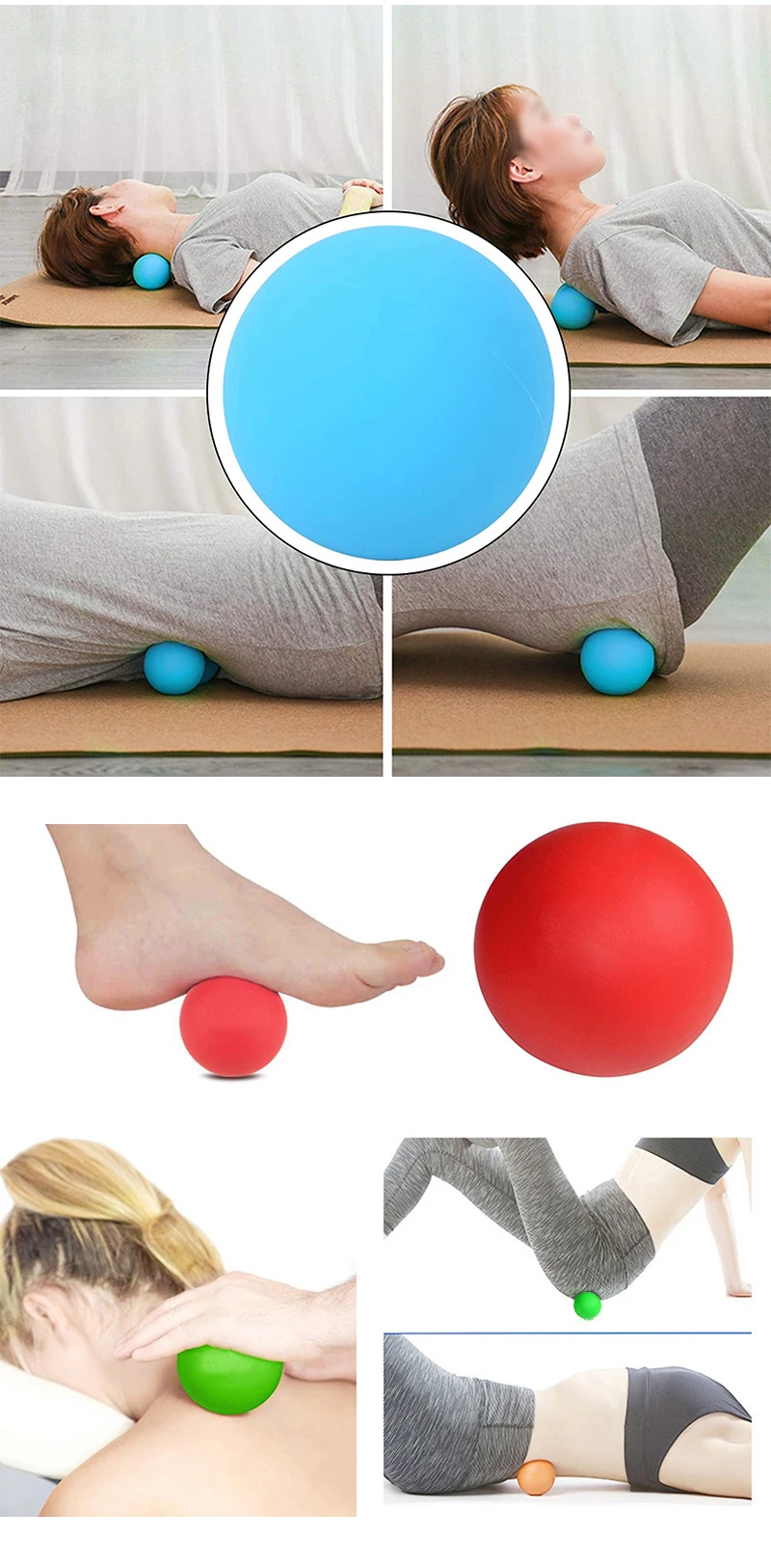 Standard lacrosse Ball Ncaa With Custom Design Ball Natural Rubber Trig-ger Point Massage Ball Therapy Massager