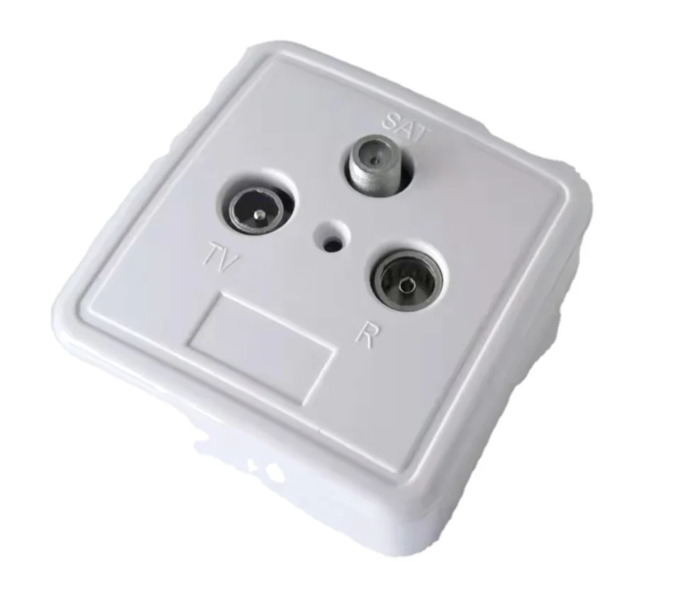 Hot selling Wall Plug Socket coaxial cable SAT/TV/Radio wall socket