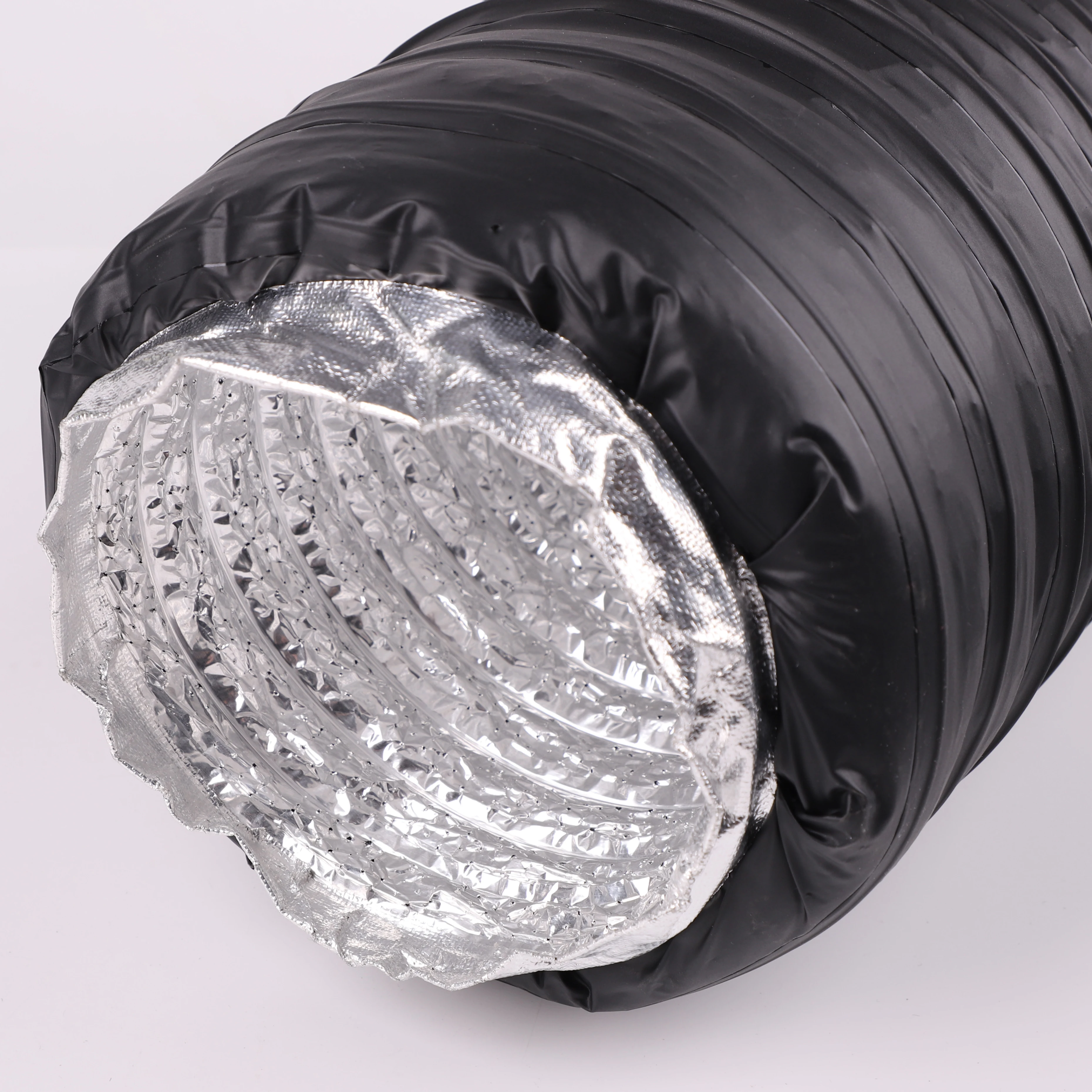 High quality White, Black, Silver flexible soundproof air duct for reducing noise