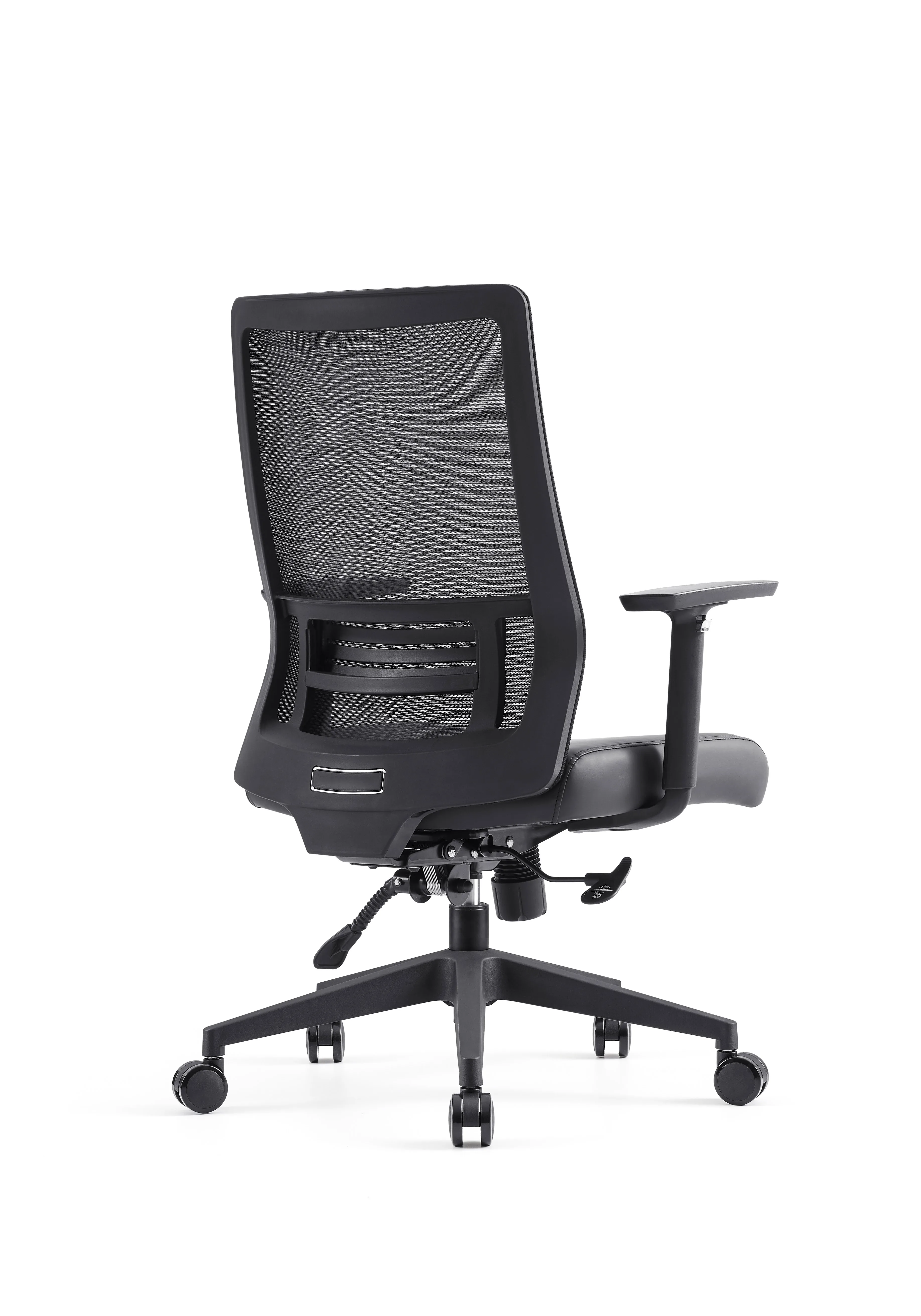 Modern Lift Office Chair Ergonomic Swivel Design Adjustable Headrest Mesh Fabric Aluminum Metal Recliner Home Office