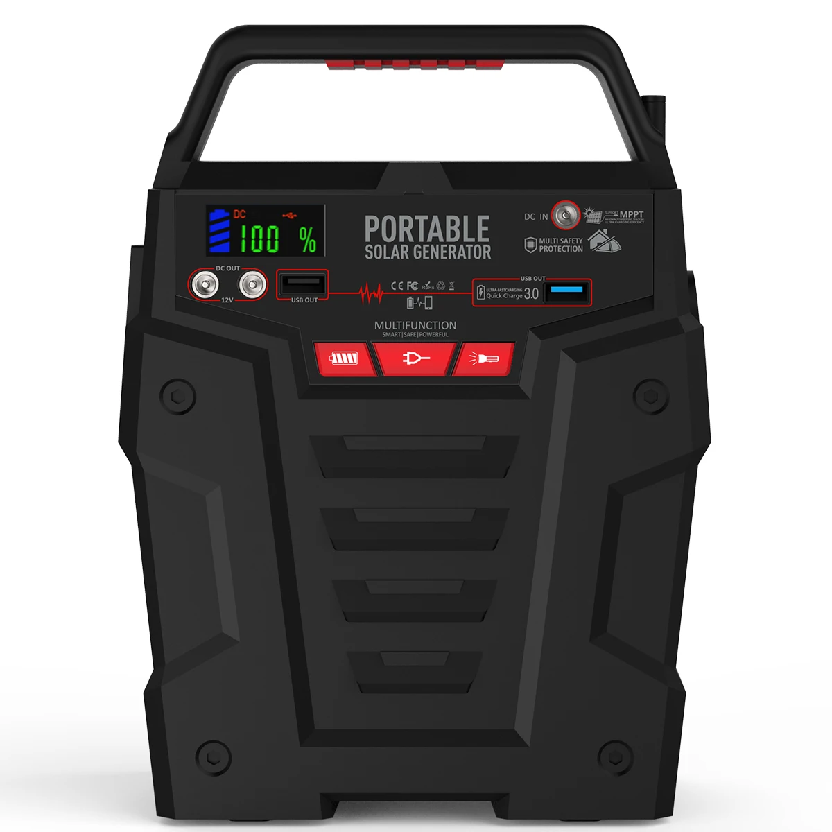 portable power station 278Wh Emergency Backup Lithium Battery 100W AC inverter Outlet Solar Generator for Outdoors