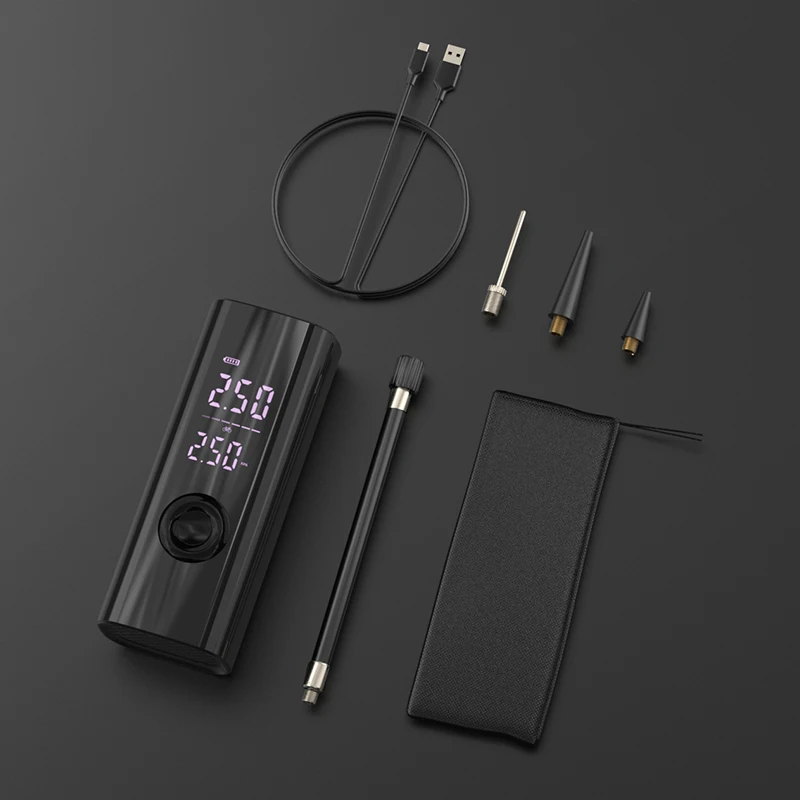 Cordless Portable Car Tire Inflation Accessories Automatic Stop Air Pump Heavy Duty Double Cylinder Air Compressor