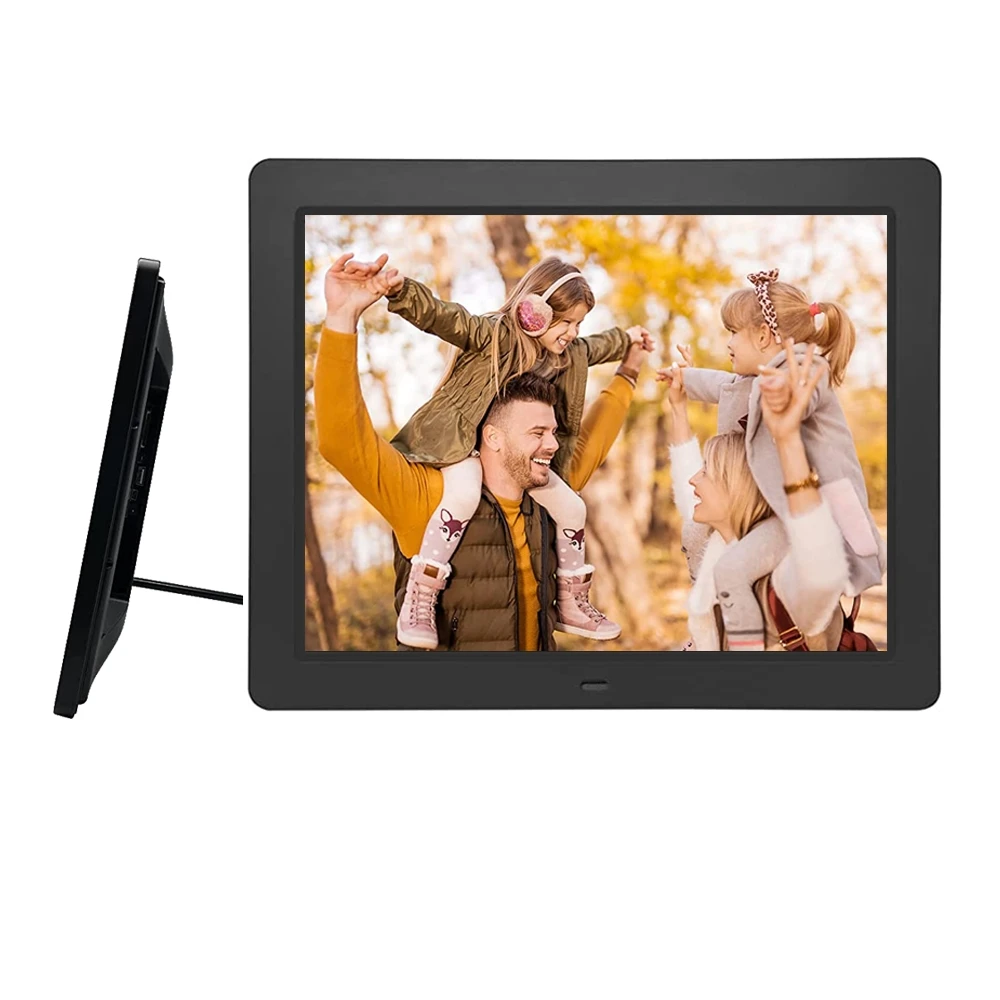 Wall Mountable IPS Screen HD Display Non-WiFi SD Card Smart Photo Frames 15 Inch USB Digital Picture Frame with Remote Control