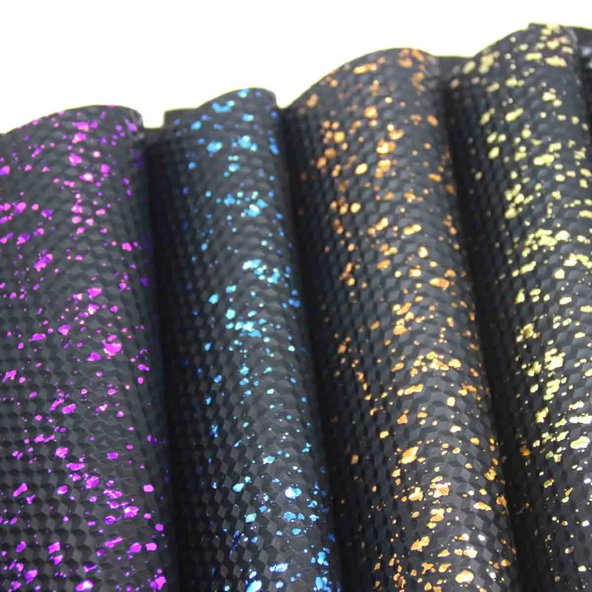 printed mirror pvc leather vinyl fabric by the yard leather for bag