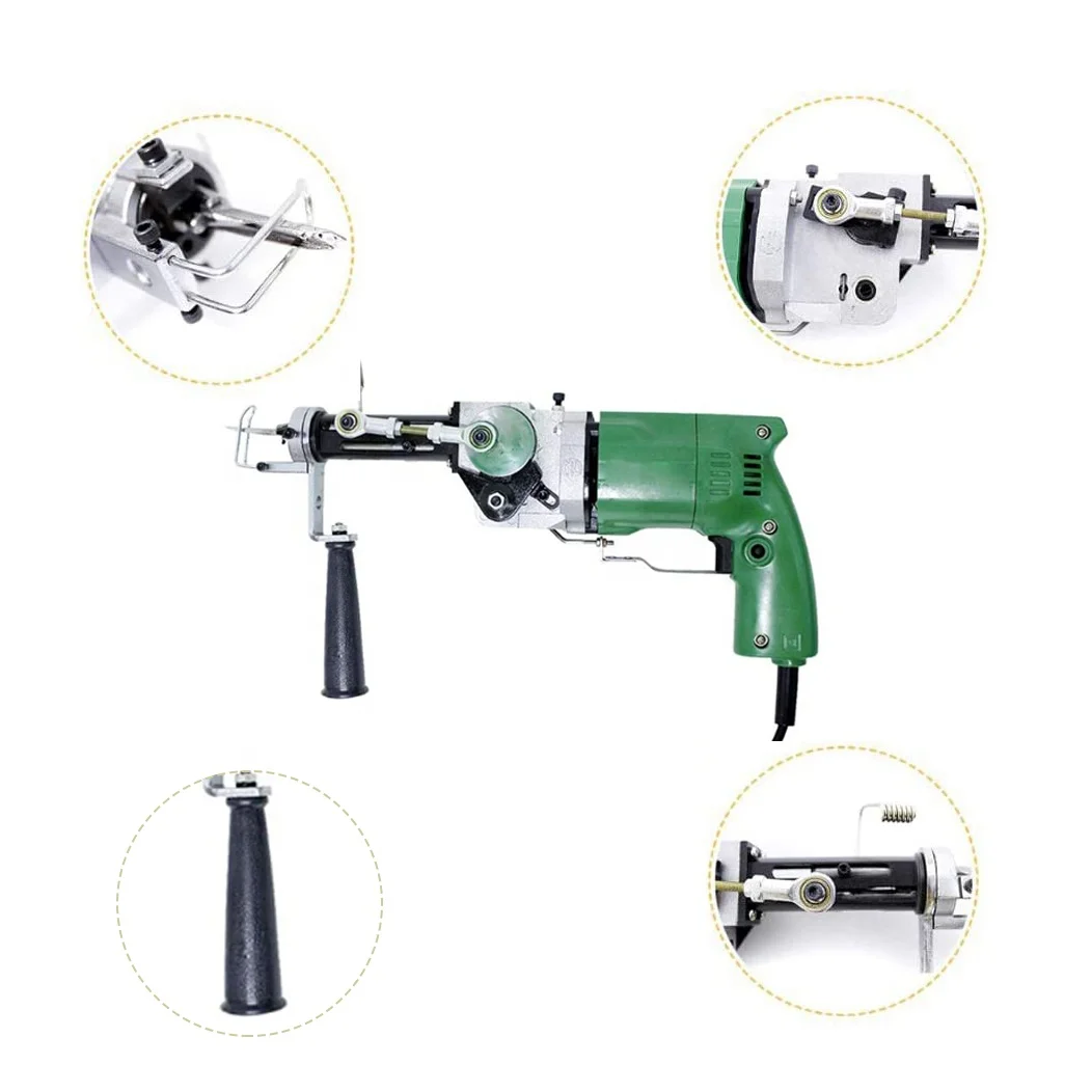Extreme High Speed Cut Pile and Loop Pile  9-18mm Carpet Electric Hand Tufting Gun Rug Machine AK-1 Cut Pile Tufting Gun
