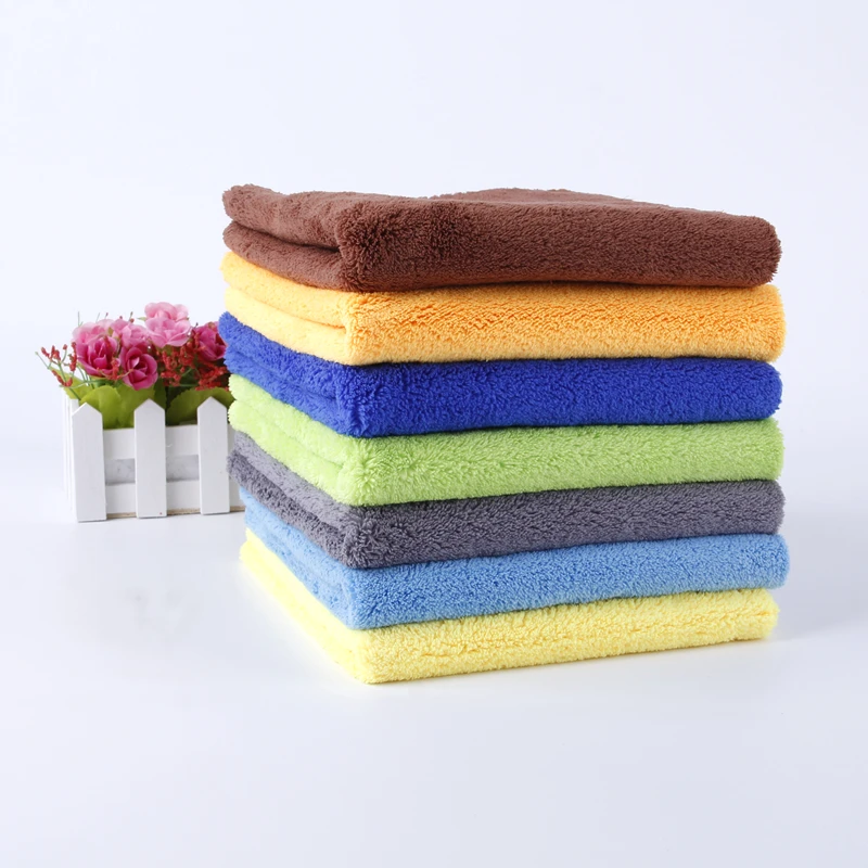 Microfiber towel 500GSM wash magic clay for washing Coral Velvet Car Towel