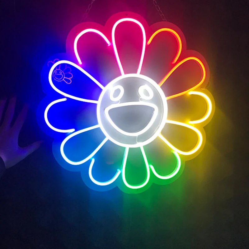 
Custom Neon Sign Flower Flex Led Neon Light Sign bar decor shop decor wedding decor Birthday Gift 