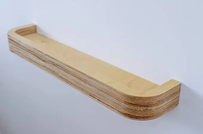 
Floating Picture Shelf with Concealed Wall Fixings Curved Design for wall mounted shelf hanging display Picture Ledge 