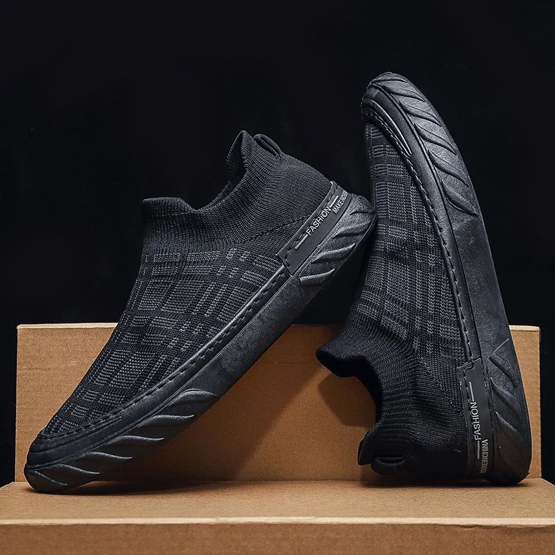 Jackbaggio Made Stylish Anti Odor Men Cheap Low Price Woven Fabric Slip On Casual Shoes Factory