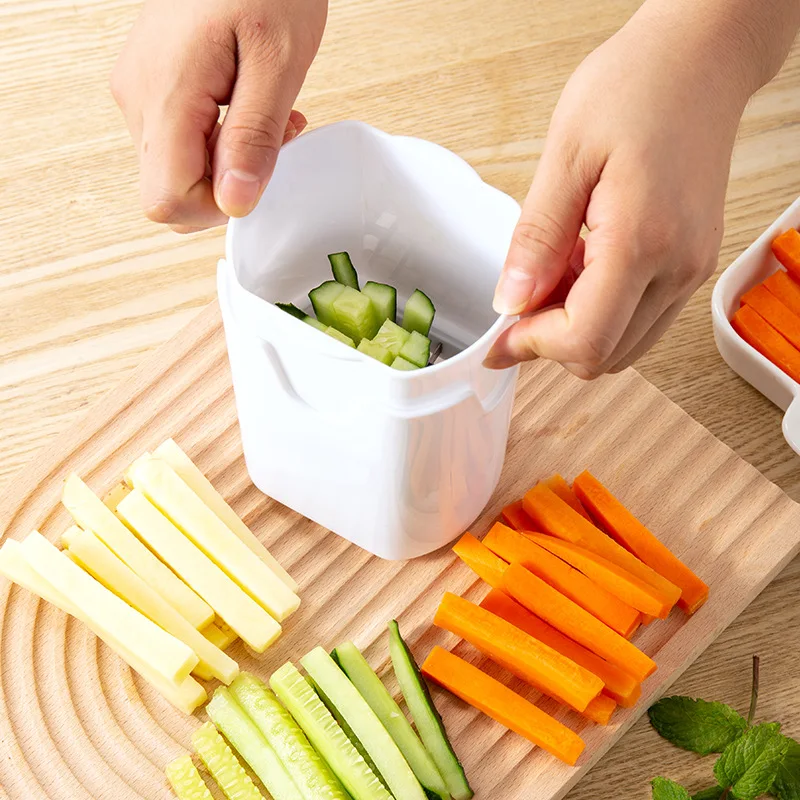 Plastic Manual Fries Vegetable Cube French Fry Cutter Onion Potato Cutter Professional Vegetable Chopper Slicer
