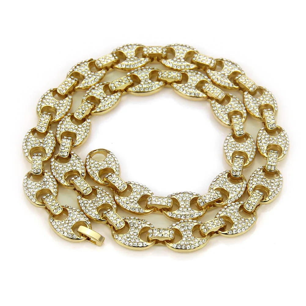 2022 NEW wholesalers miami cuban14K Solid  Gold Hip Hop Iced Out  Diamond  moissanite miami cuban Link Chain Bracelet for Men