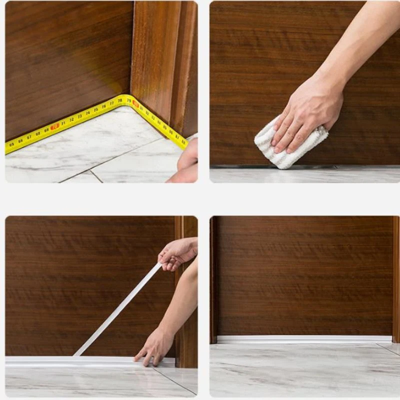 Rubber Self Adhesive Sealing Strips Door Bottom Windproof Rubber PVC Seal Weatherstrip Windshield for Window