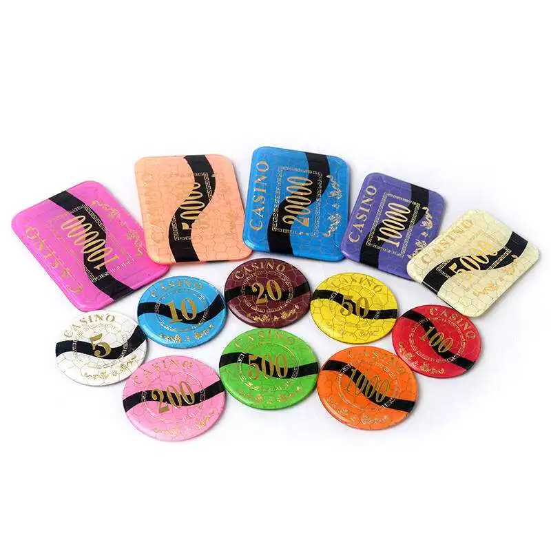 cheap custom coin high quality casino concrete adult custom poker chip plaques acrylic poker chip