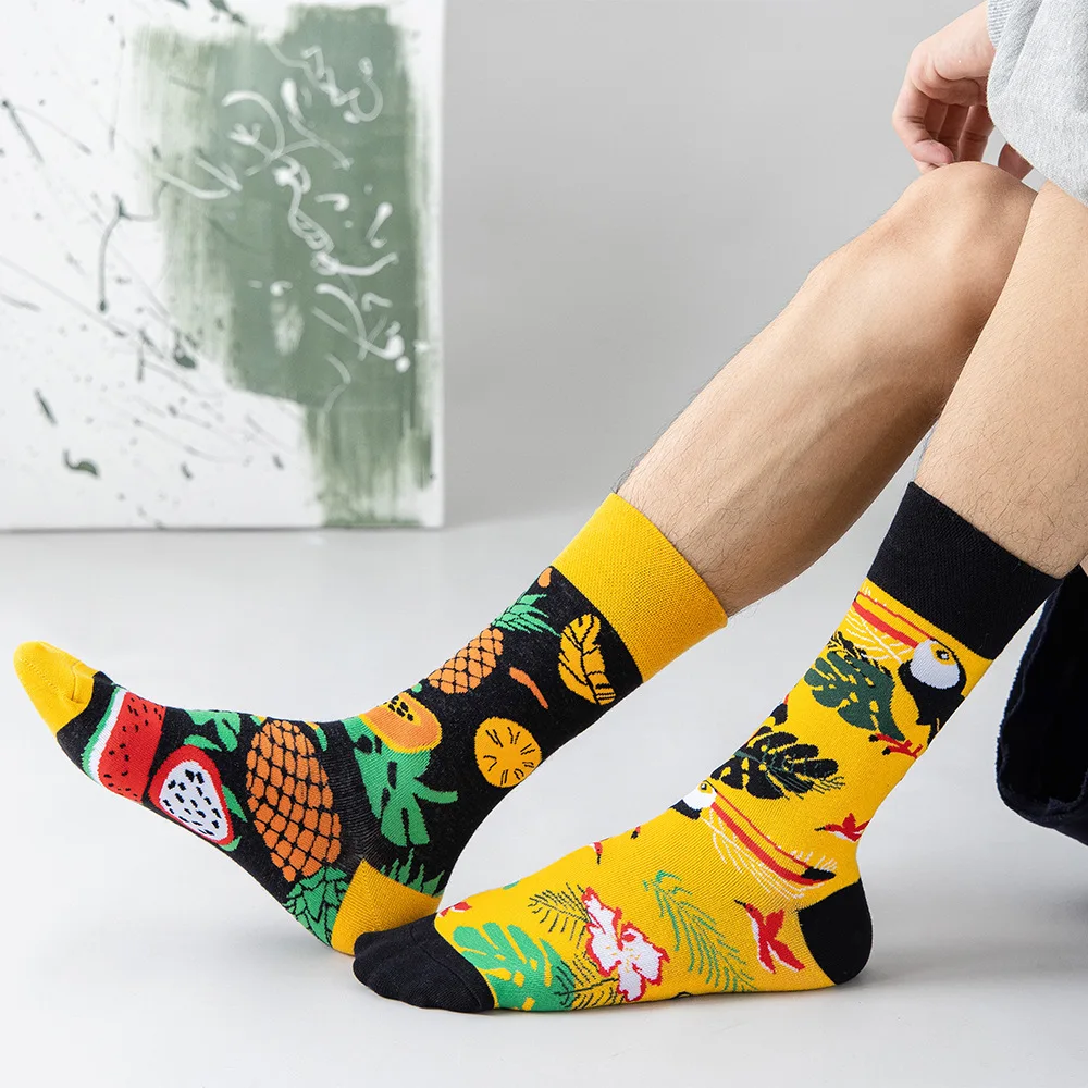 Customize Your Design Socks Crazy Design Fashion AB Mismatch Socks Cute Cartoon Socks