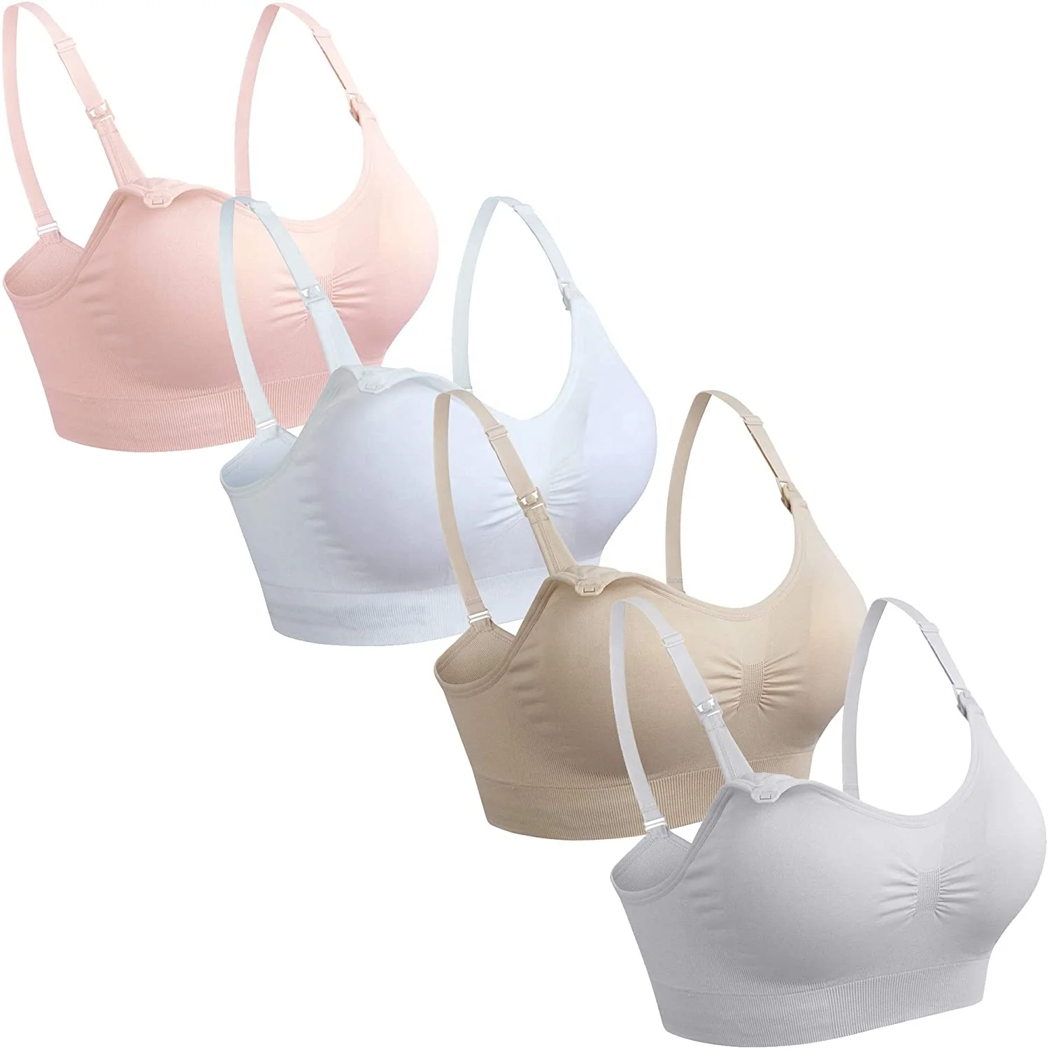 Plus Size Nursing Bra for Breastfeeding Maternity Bras Push Up Silk Seamless Pregnancy Bralette Underwear