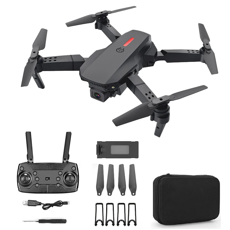 Cheap E88 Drone with 4k camera 22 Minutes Flying Portable Small Foldable quadcopter Optical Flow E88 Drone