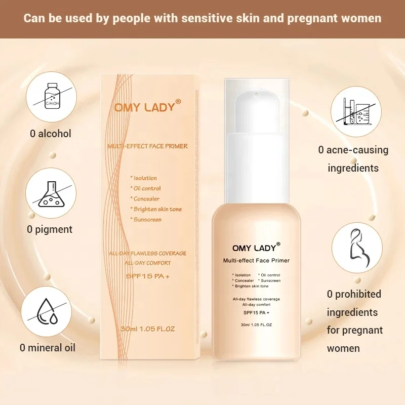 Good quality OMY lady Long Lasting Skincare Foundation makeup base primer Hydrating