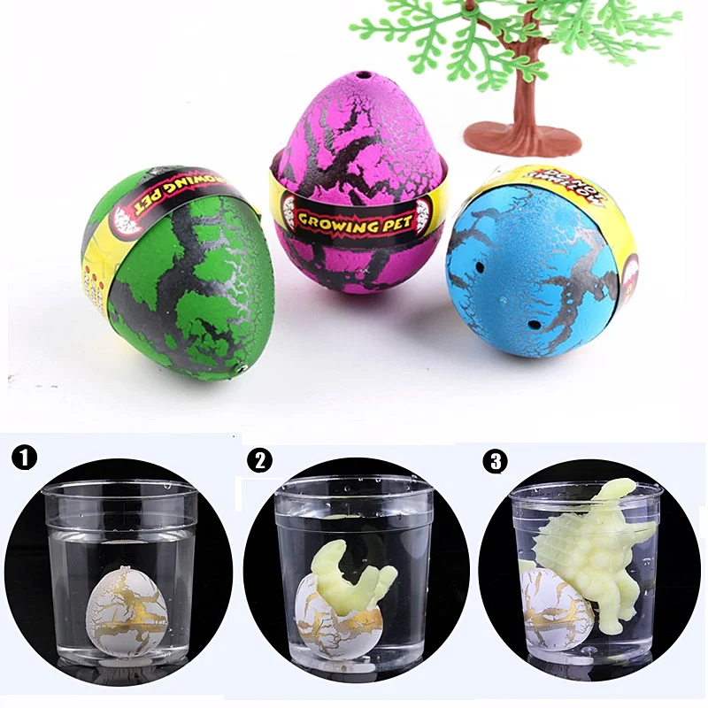 Dinosaur Eggs Hatching In Water Large Size Water Growing Animal Eggs Dinosaur Grow Egg Novelty Educational Toy Kids Gift