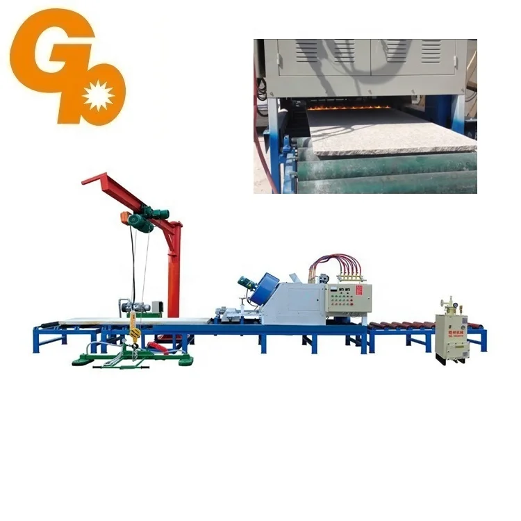 Auto Granite Stone Flaming Cutting Machine