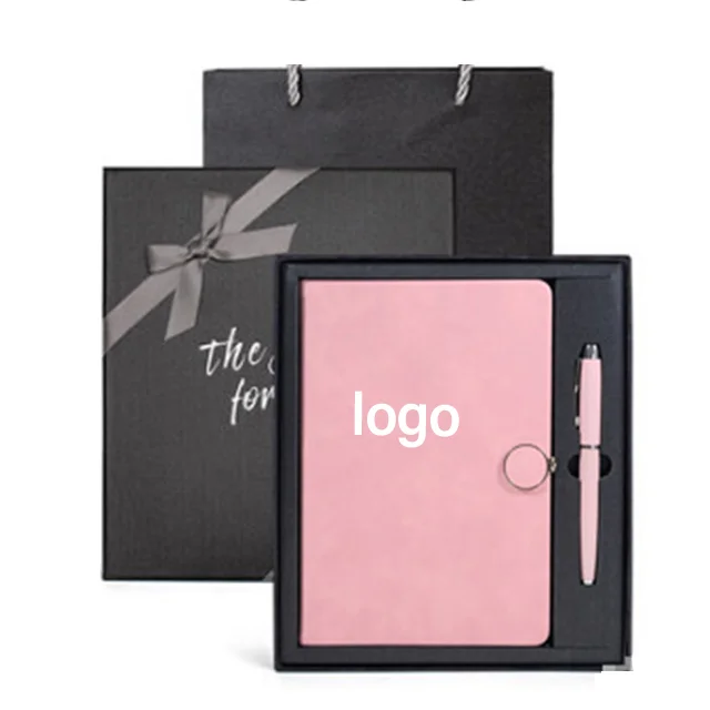 Promotional Gift sets Custom logo usb flash drives holder pen Novelty Gifts Planner Notebooks A5 corporate gift set Giveaways
