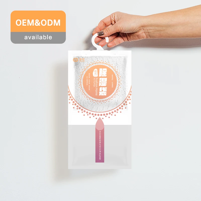 Home essentials aluminum foil bag packaging Bedroom/Wardrobe/office Wardrobe Dehumidifier bag Hanger Desiccant