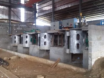 Induction aluminium melting scrap STEEL  IRON metal industrial furnace for sale