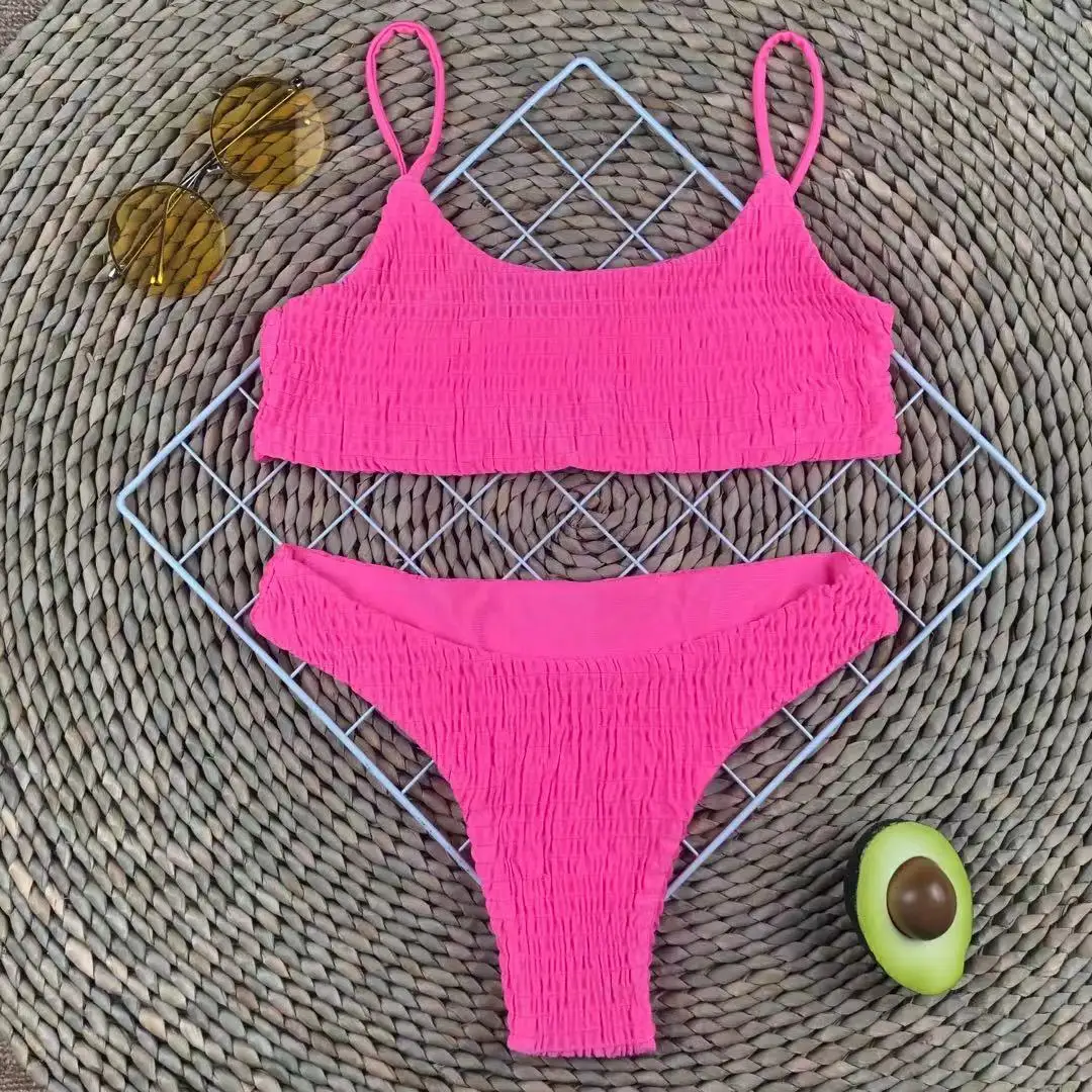 M03 Hot selling basic 16 color sexy bikini 2022 womens swim suits
