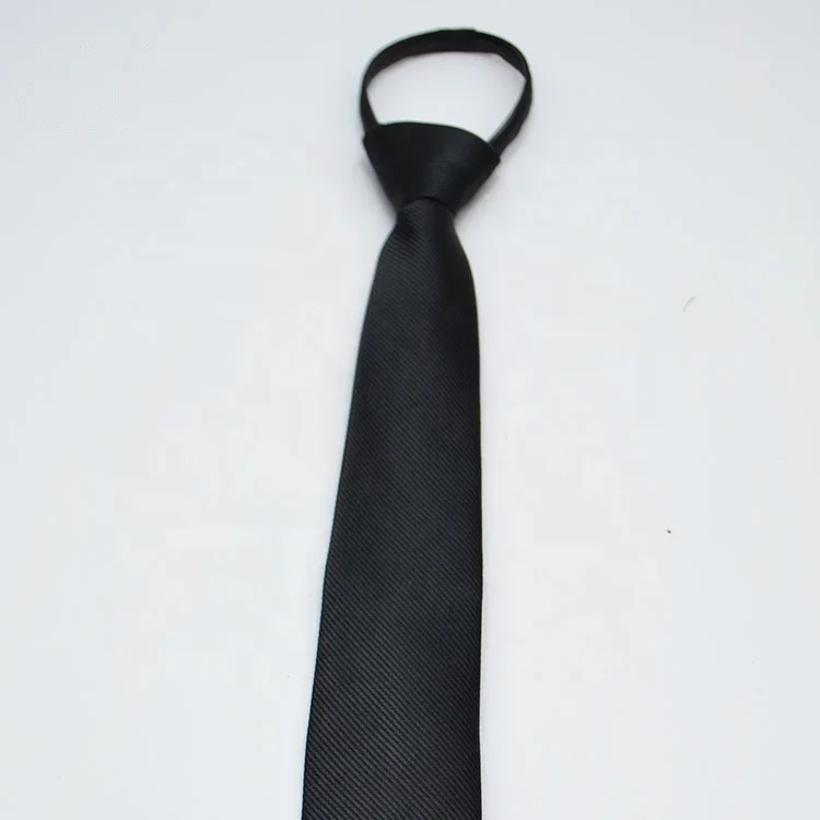High grade hot sale solid zipper necktie 5cm popular zip neckties slim skinny student zipper ties