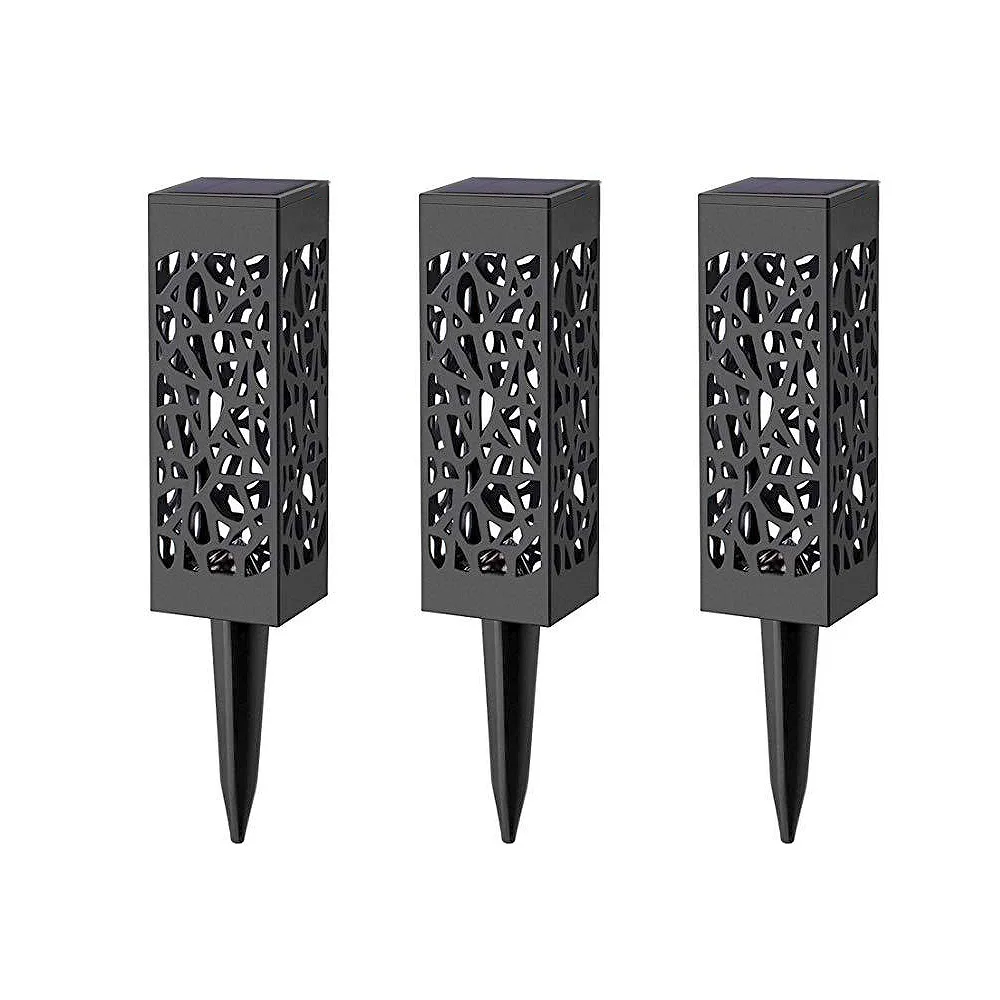 
Hot Model 6pack warm color decorative stake Landscape outdoor waterproof garden pathway solar lights 