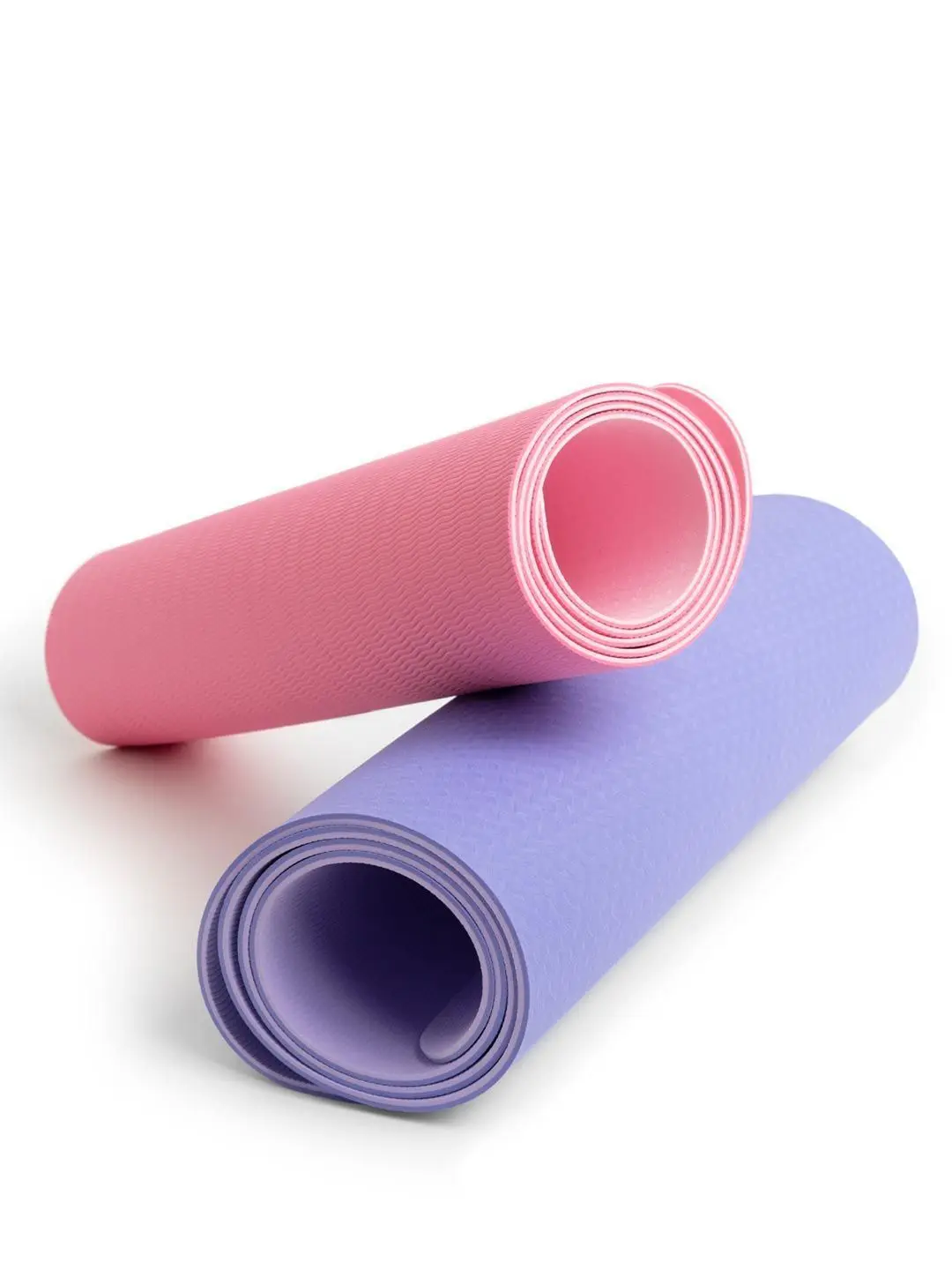 Sansd Manufacturer Eco-fridenly Yoga Pilates 4/6/8/10mm Opp Bag Purple Pink Blue Red Black 183cm No-slip Tpe Yoga Mat