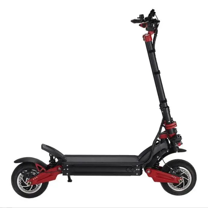 10 Inch Tire Fast Speed Powerful Dual Drive Road Foldable Electric Scooters For Adult