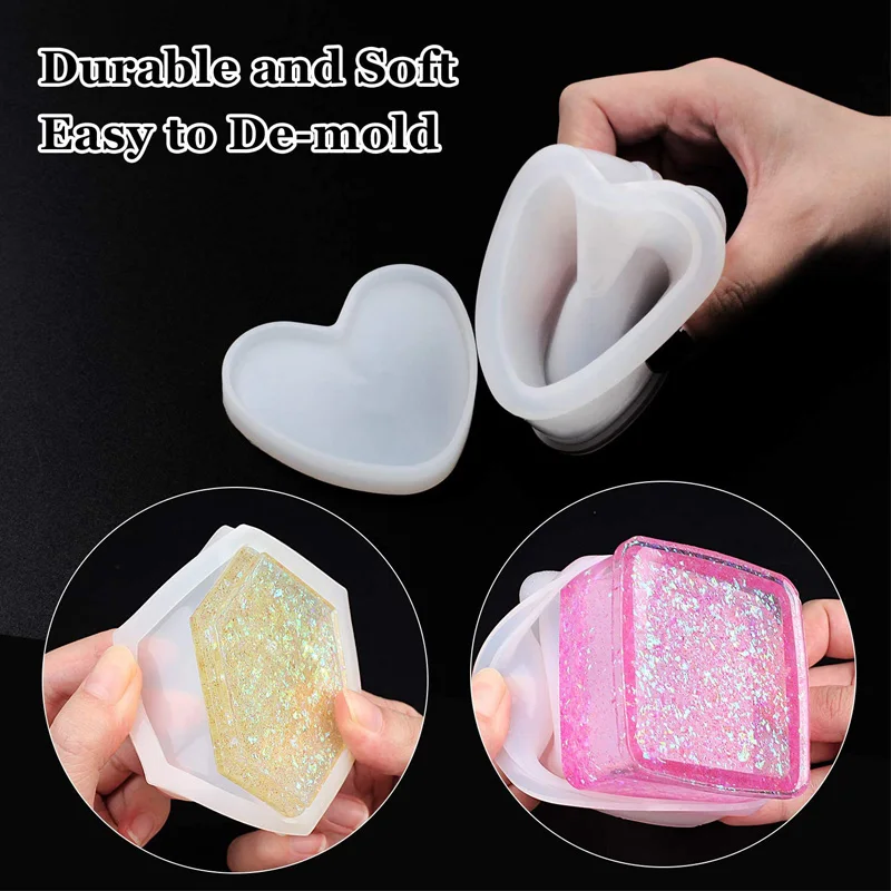 DIY Jewelry Craft Supplies High Quality Handmade Silicone Molds for Resin Casting Custom Opp Bag Multifunction Silicone Moulds
