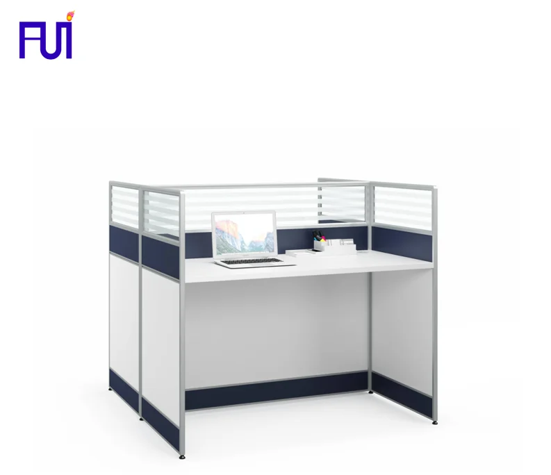 Wholesale modern office furniture staff work station 2 person seater office workstation table