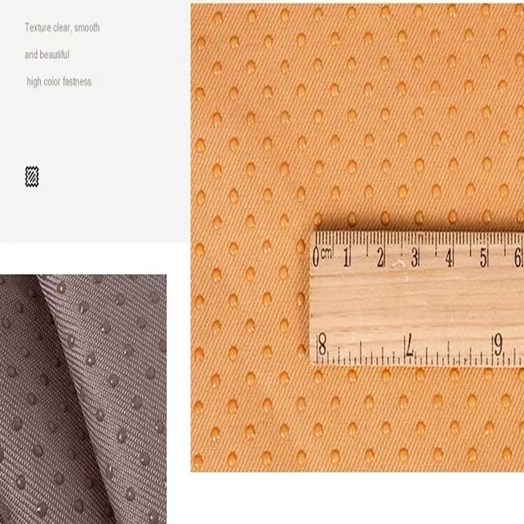 polyester coating polka dots anti  coated PVC silicone dotted  fabric for dog mat