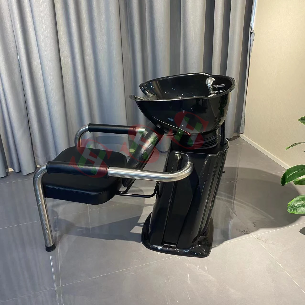 Modern Reclining Hair Salon Washing Basin Bowl /Sink Saloon Shampoo Chair and Bowl