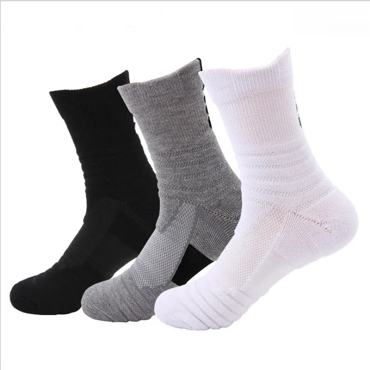 Wholesale Customised Fuzzy Cushioned Basketball Socks