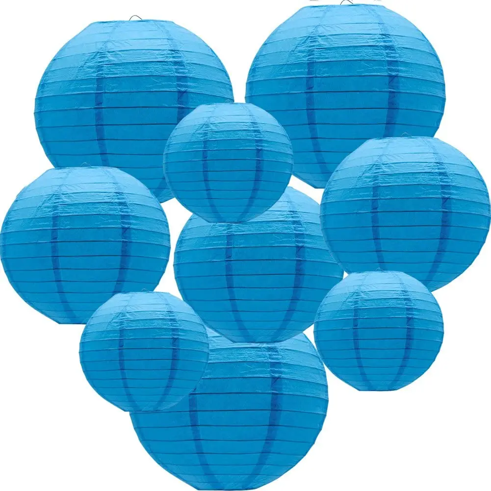 Indoor hanging decoration round ball shape dcorative paper lanterns